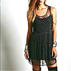 Free People Beaded Top Size Large